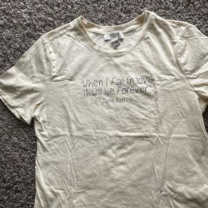 Short sleeve light yellow shirt